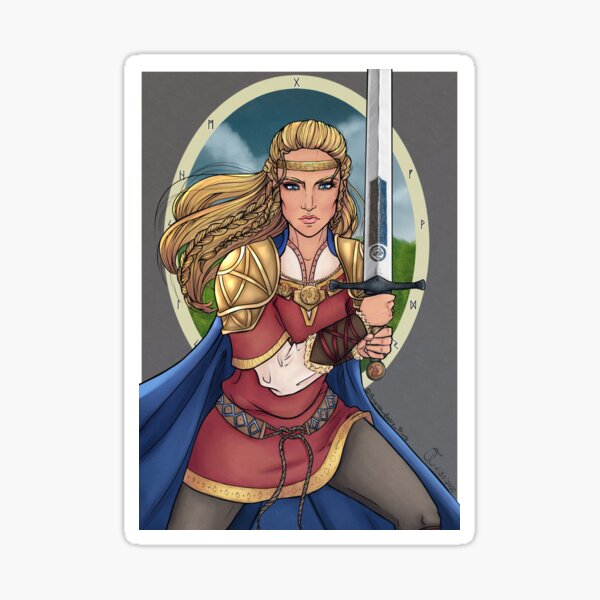 Angela: King of Man Sticker