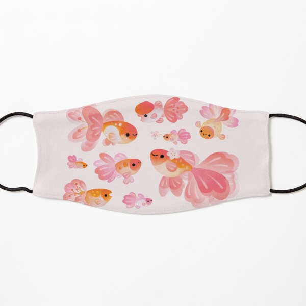 Cherry Blossom Goldfish 2 Kids Mask