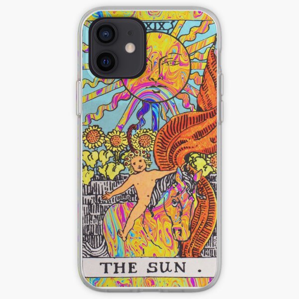 Psychedelic Tarot Card 'The Sun' iPhone Soft Case