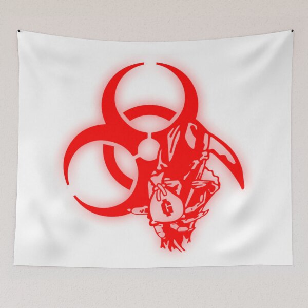 Item preview, GOTH MONEY RECORDS BIOHAZARD ON WHITE designed and sold by VOID00000000.