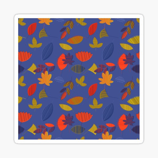 Colorful Autumn Leaves Sticker