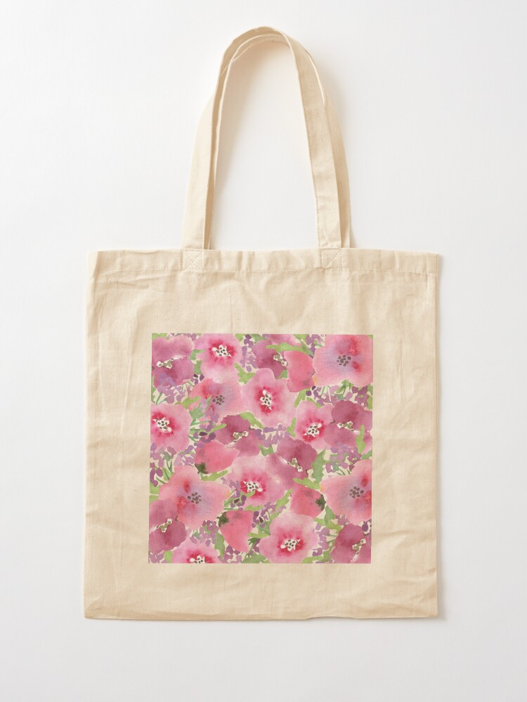 Fleur tote beige×pink elu. LIGHT PINK MINI FLORAL TOTE BAG – Maoubymarielle
