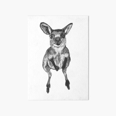 Josephine the Baby Kangaroo Art Board Print