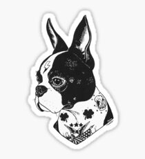 Boston Terrier tatoué Sticker