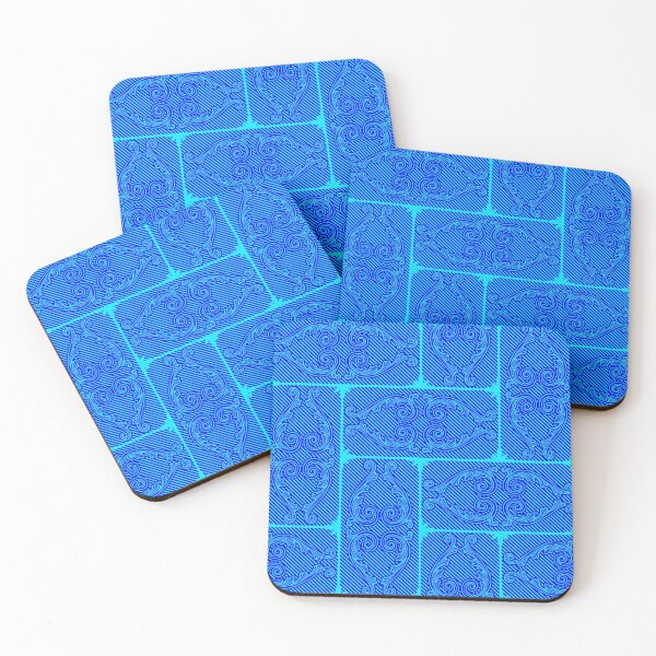 Item preview, The Blue Wars - A modern Vector graphic take on classic blue stonewear tiles. designed and sold by Michael Pulley.