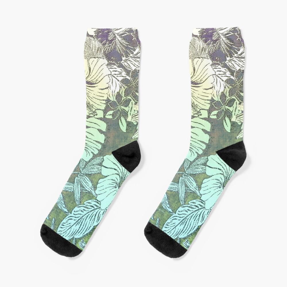 "Tropical Dreams" Socks for Sale by PolkaDotStudio Redbubble