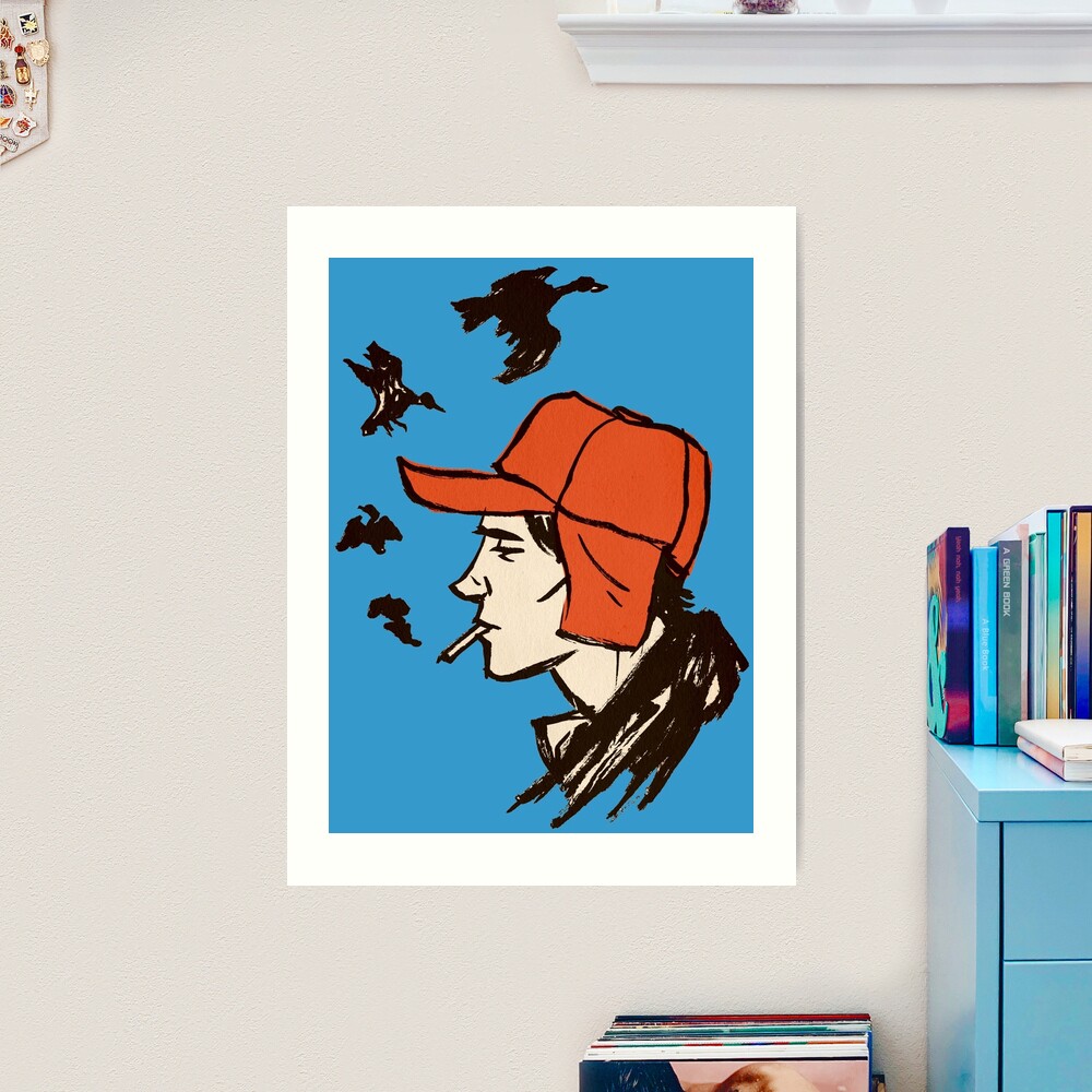 holden caulfield, Catcher In The Rye  Sticker for Sale by mindesigner