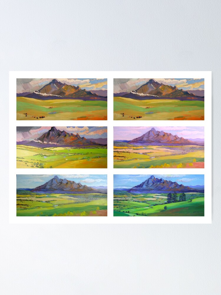 Alternate view of Painting Mt.Barney , or Works in Progress Poster