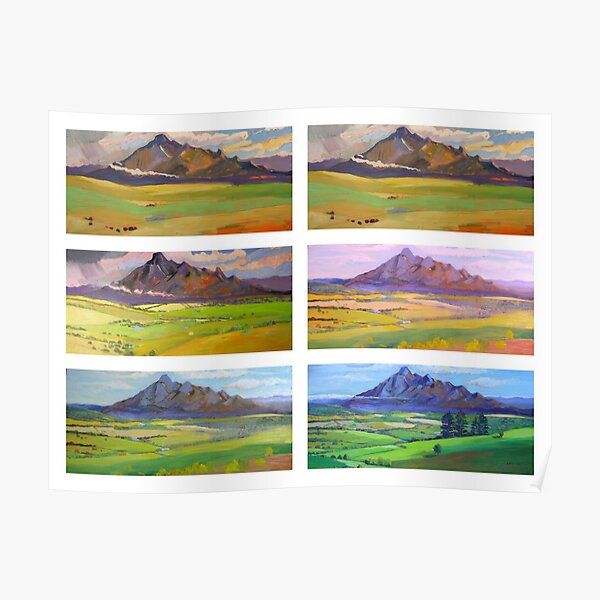 Painting Mt.Barney , or Works in Progress Poster