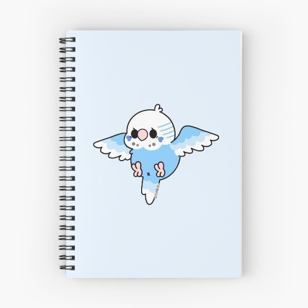 Item preview, Flying Budgie - Sky Blue designed and sold by blirbos.