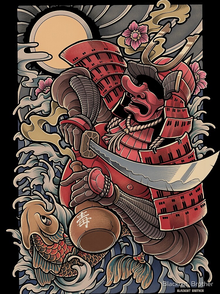 Disover Yopparai - The Drunken Samurai 3D TShirt