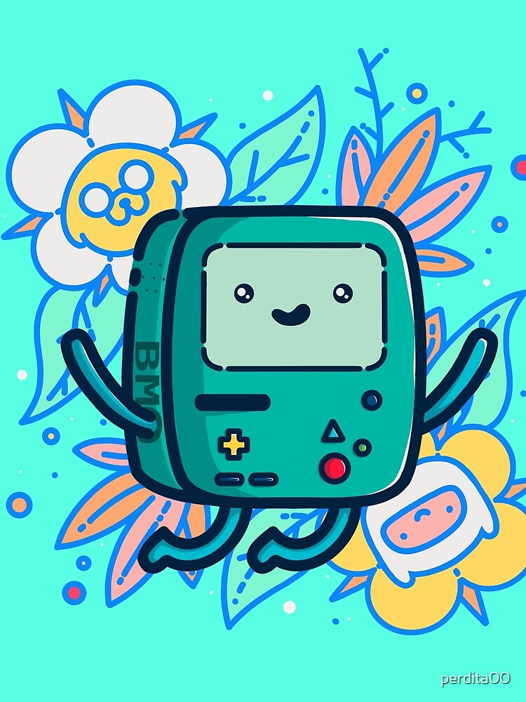 Thumbnail 3 of 3, Drawstring Bag, Adventure Time - Super Cute BMO! designed and sold by perdita00.
