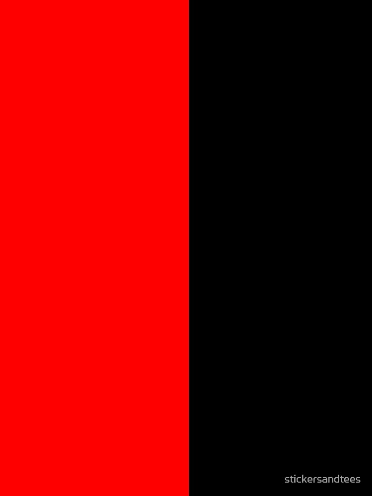 Half Black Half Red Miniskirt by stickersandtees