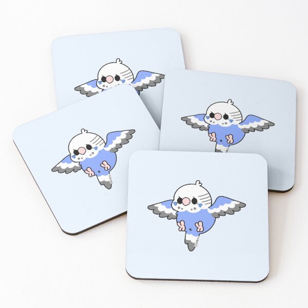 Item preview, Flying Budgie - Blue designed and sold by blirbos.
