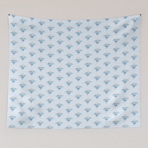 Item preview, Flying Budgie - Sky Blue designed and sold by blirbos.