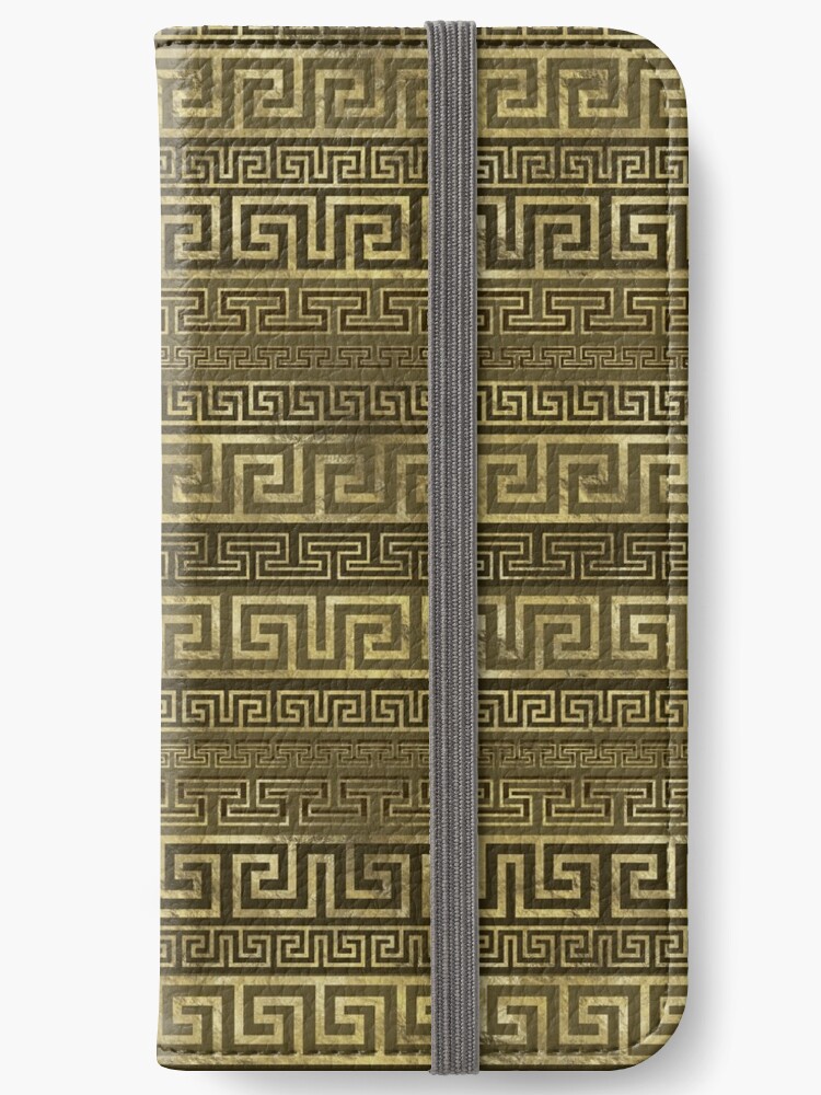 Griechisches Maander Muster Griechische Schlussel Verzierung Iphone Flip Case Von Nartissima Redbubble