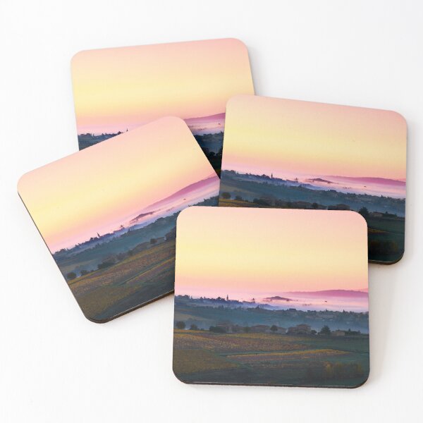 Item preview, Vineyards of Beaujolais at sunrise designed and sold by Gaël FONTAINE.