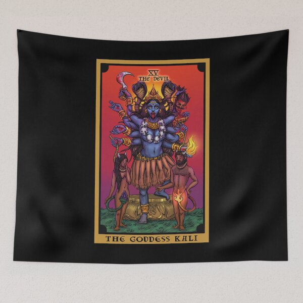 Item preview, The Goddess Kali The Devil Tarot Card designed and sold by TheGhoulishGarb.