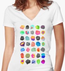 Shards Women's Fitted V-Neck T-Shirt