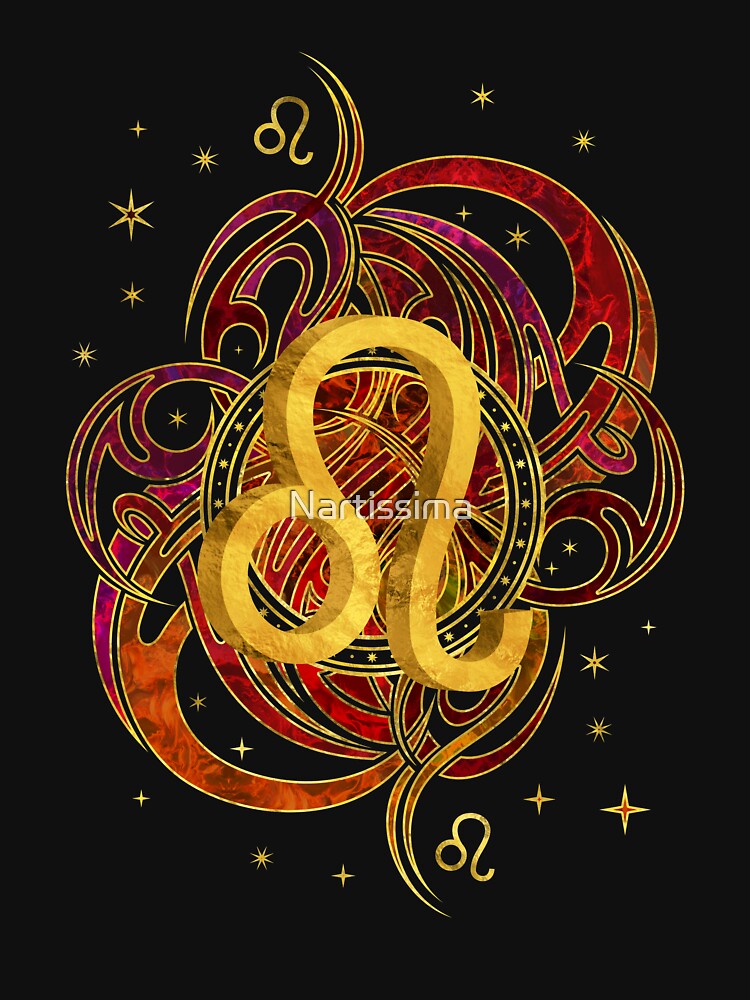 "Leo Zodiac Fire element" T-shirt by Nartissima | Redbubble