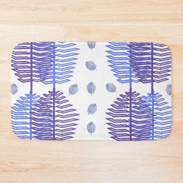 Item preview, Ultravioletbluesleafpattern designed and sold by simplymslori.