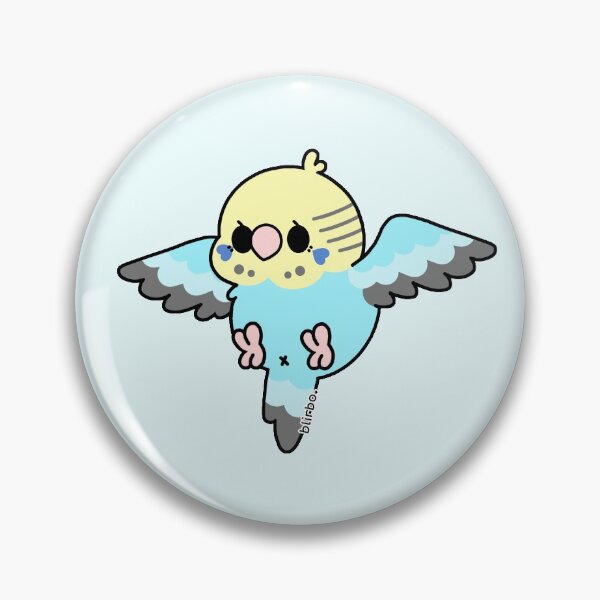 Item preview, Flying Budgie - Yellowface I Sky Blue designed and sold by blirbos.