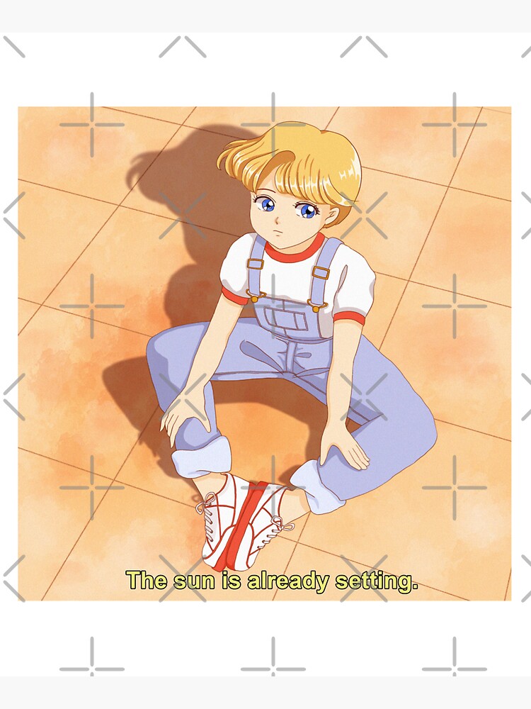 "80s Japanese Retro Anime Overalls Girl" Tote Bag by Jieul Redbubble