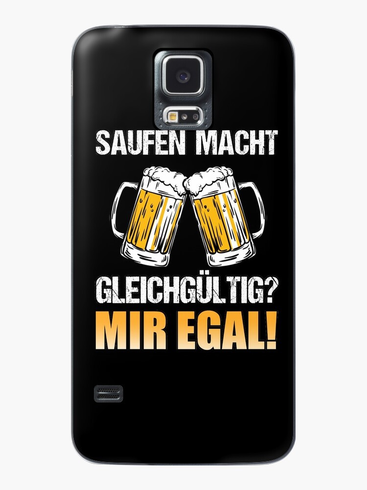 Samsung Galaxy Handyhülle mit Bier Saufen Alkohol Party Besaufen
