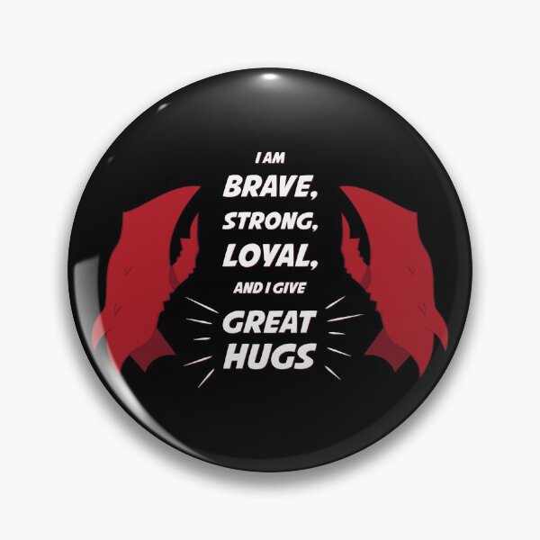 Scorpia: I am BRAVE, STRONG, LOYAL, and I give GREAT HUGS - She Ra and the Princesses of Power Pin