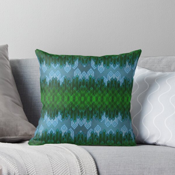 Item preview, Stripey Minty Winter Art Deco Tartan designed and sold by Michael Pulley.