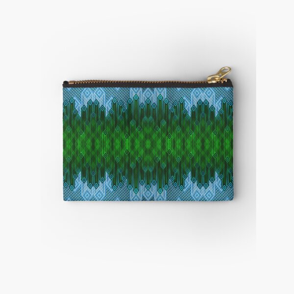 Item preview, Stripey Minty Winter Art Deco Tartan designed and sold by Michael Pulley.