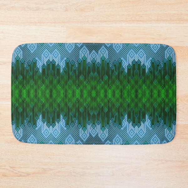Item preview, Stripey Minty Winter Art Deco Tartan designed and sold by Michael Pulley.