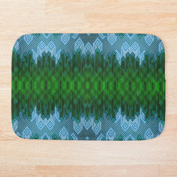 Item preview, Cuadros escoceses art déco de invierno menta a rayas designed and sold by Michael Pulley.