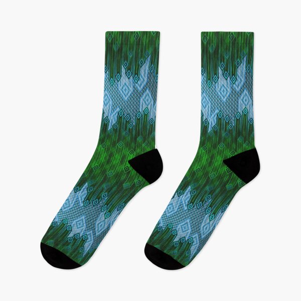 Item preview, Stripey Minty Winter Art Deco Tartan designed and sold by Michael Pulley.