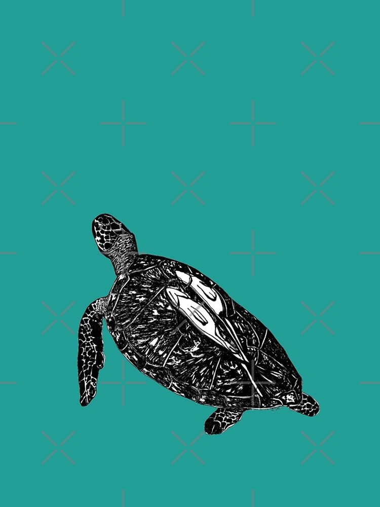 Lucy the Sea Turtle with Remora by Wildcard-Sue
