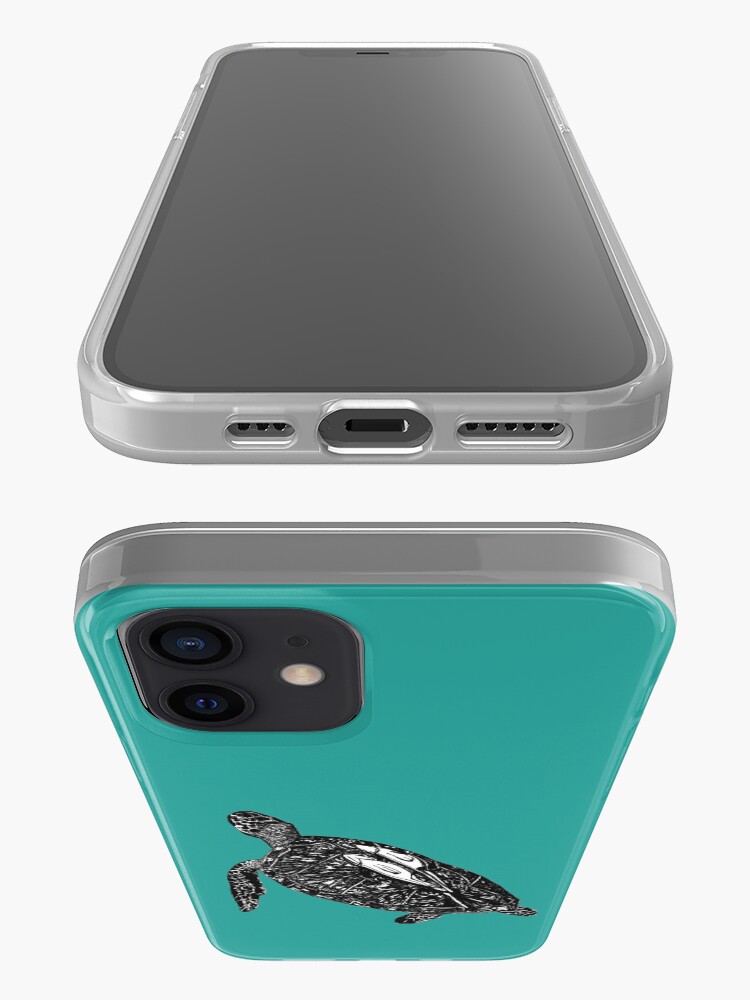 Alternate view of Lucy the Sea Turtle with Remora iPhone Case & Cover