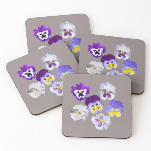 Item preview, Mixed Pastel Pansies - White, Purple and Yellow designed and sold by STHogan2.