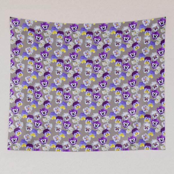 Item preview, Mixed Pastel Pansies - White, Purple and Yellow designed and sold by STHogan2.