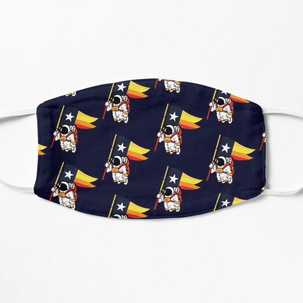 Houston Champ Texas Flag Astronaut Space City Flat Mask