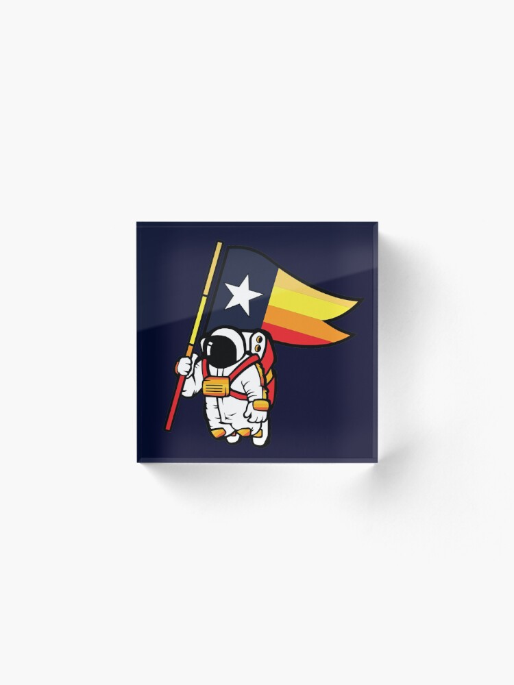 Houston Champ Texas Flag Astronaut Space City  Sticker for Sale by  Robbonard