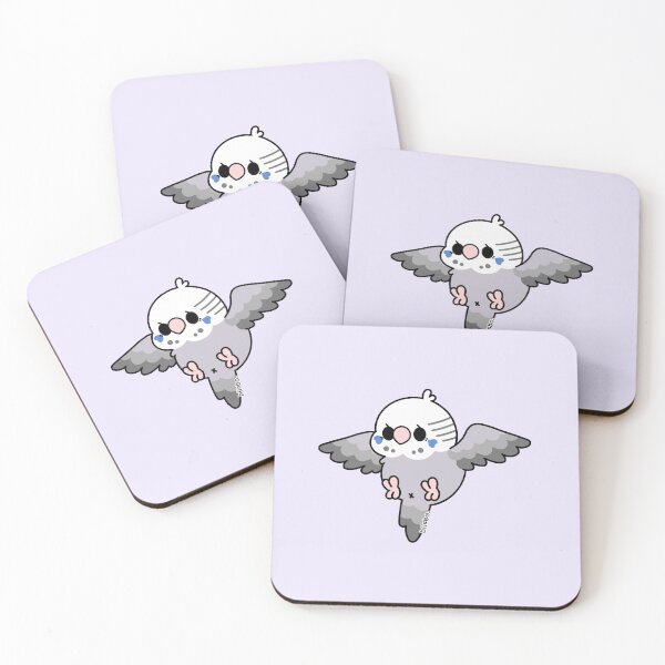 Item preview, Flying Budgie - Gray designed and sold by blirbos.