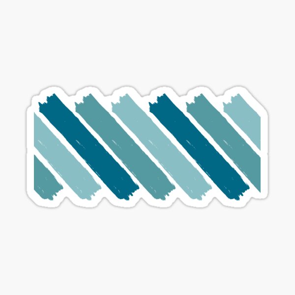 Turquoise Ombre Paint Splashes Sticker