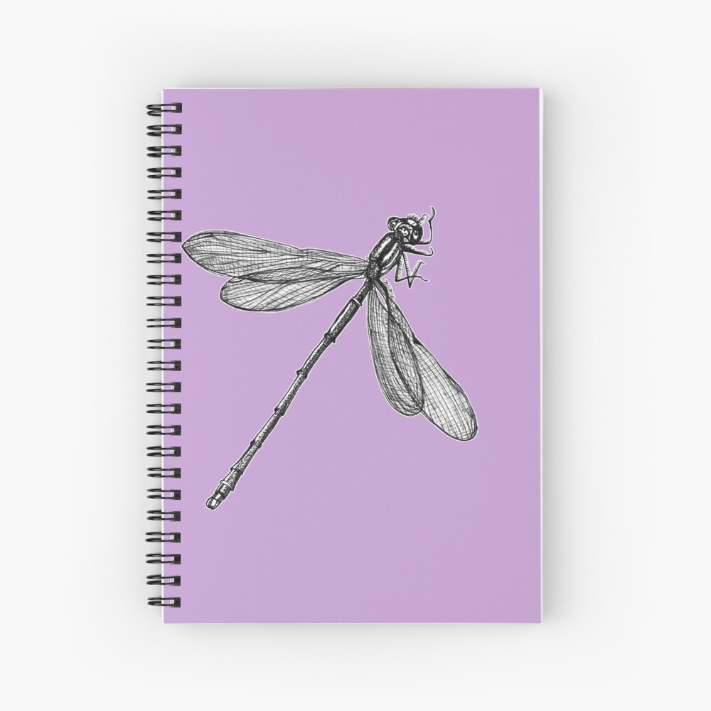 Eve the Dragonfly on the way up Spiral Notebook
