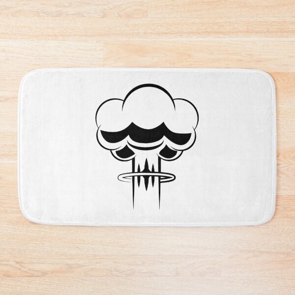 Item preview, Mushroom Cloud Vector Black designed and sold by BitRadical.