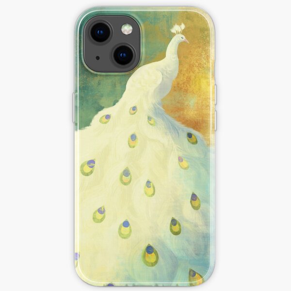 White Peacock iPhone Soft Case