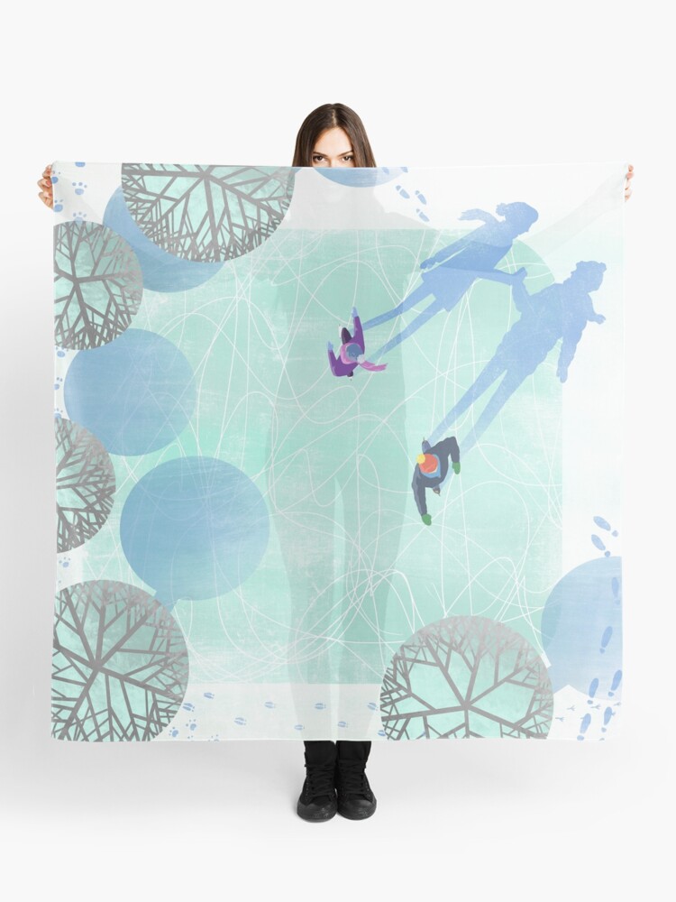 Thumbnail 1 of 3, Scarf, Skating designed and sold by beesants.