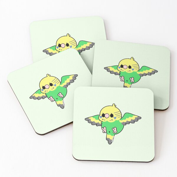 Item preview, Flying Budgie - Green designed and sold by blirbos.
