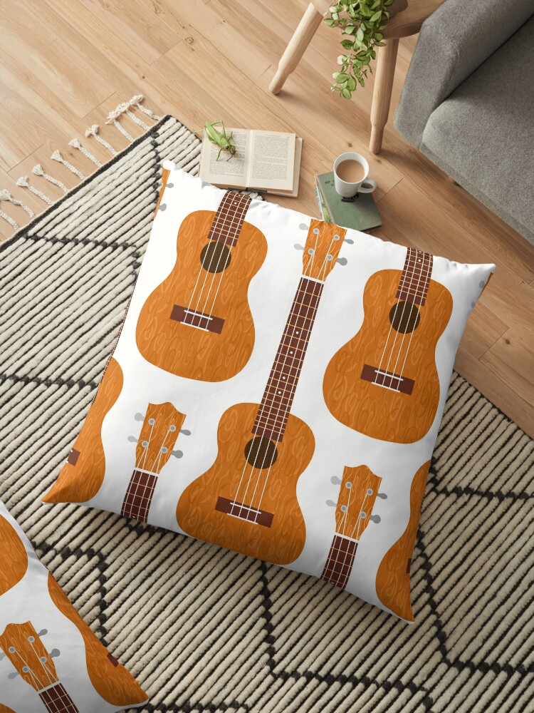 "Ukulele pattern" Floor Pillow by JuliaFaranchuk Redbubble