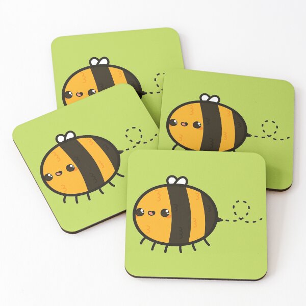 Item preview, Cute happy bee designed and sold by peppermintpopuk.