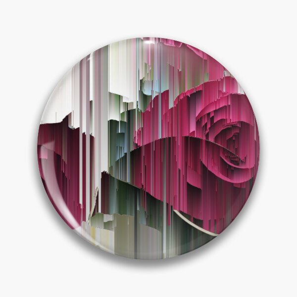 Item preview, Glitched Red and White Roses designed and sold by JillyBeanDesign.